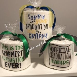 Graduation Gag Gift 2020 Toilet Paper School Color